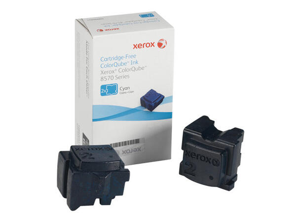 Xerox voks 2 x cyan - 2200 sider til ColorQube 8570, 8570DN, 8570DT, 8570N 